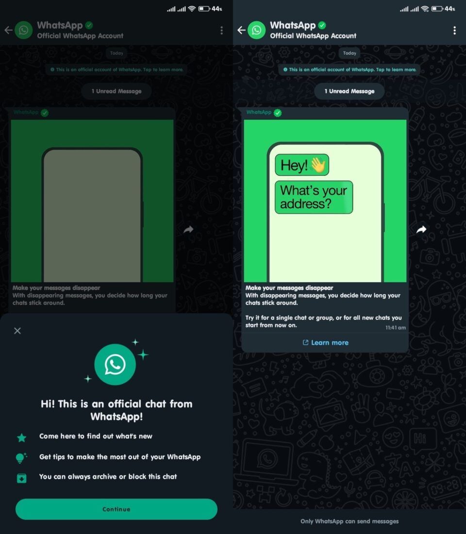 Akun Resmi WhatsApp di WhatsApp