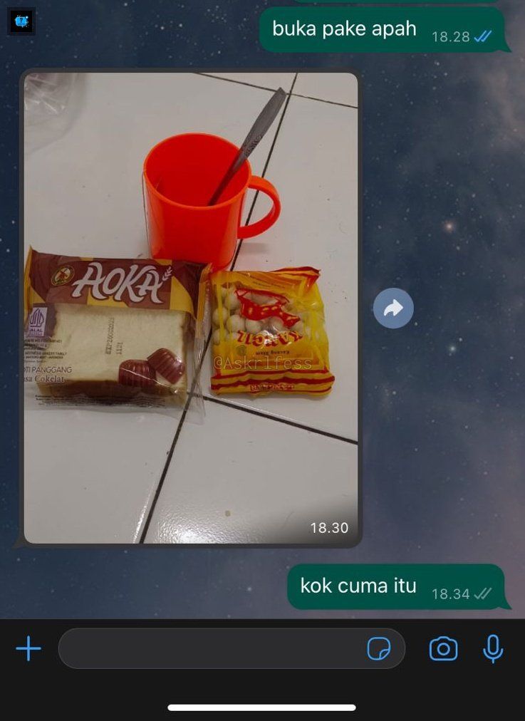 Ayah Ini Hanya Mampu Buka Puasa Pakai Roti Murah dan Pilus, Kisahnya Bikin Sedih