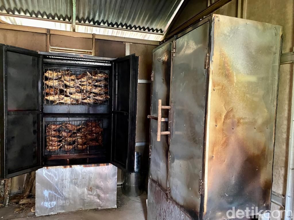 Begini Proses Pembuatan Ikan Asap di Desa Suku Anak Dalam Jambi