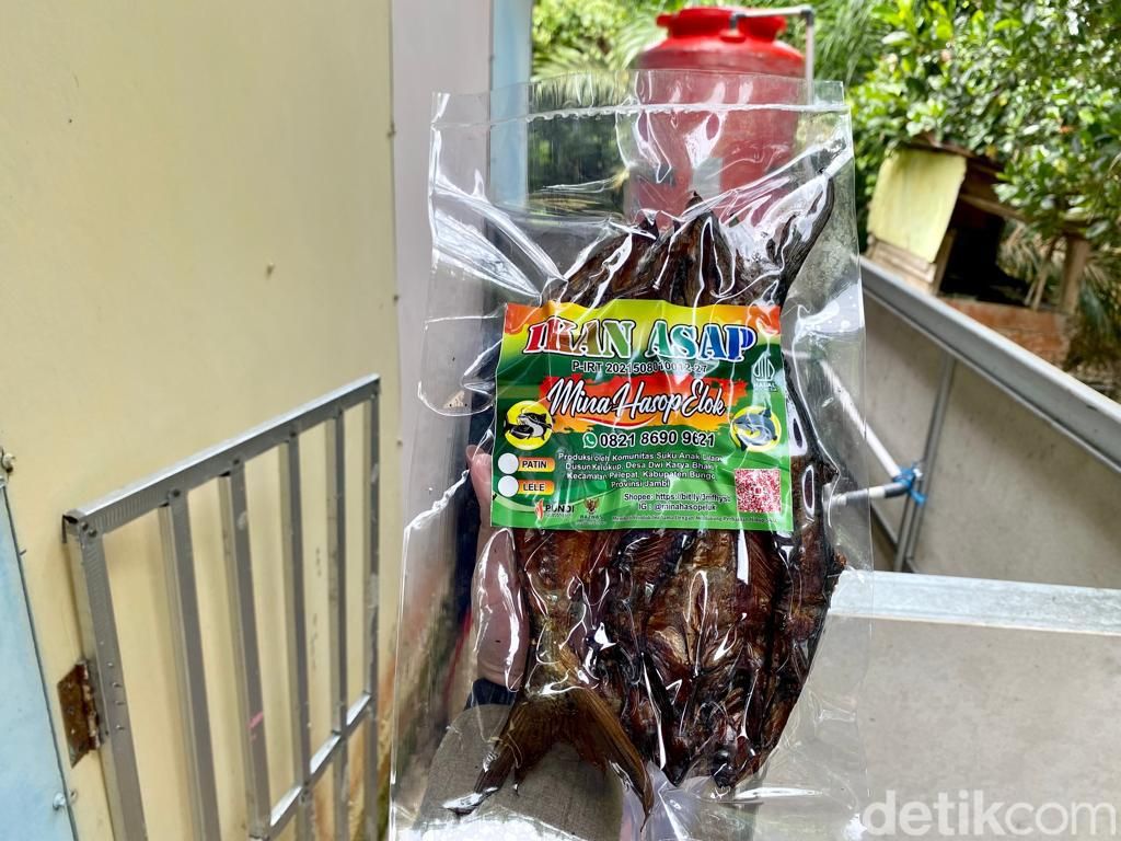 Begini Proses Pembuatan Ikan Asap di Desa Suku Anak Dalam Jambi