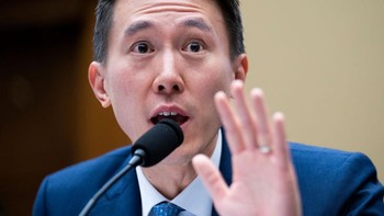 Chew pun dicecar oleh bagaimana TikTok memindah mata pengguna. Foto: CQ-Roll Call, Inc via Getty Imag/Tom Williams