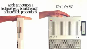 Dari dulu iklan Apple sudah simpel dan menarik. Foto: Rarehistoricalphotos