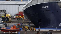 Kapal penelitian Petrel milik Angkatan Laut AS yang mengalami insiden itu memiliki berat 3.000 ton