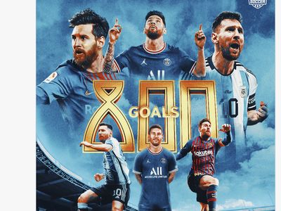 Lionel Messi Dielu-elukan Usai Cetak Gol ke-800