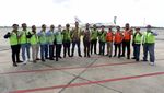 Momen Pesawat Kargo Antonov 124-100 Mendarat di Bandara Kertajati