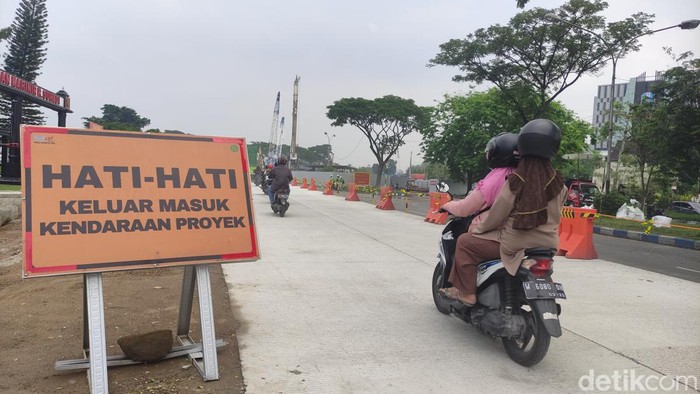 Pantauan lalu lintas di Raya Juanda arah Raya Aloha yang relaitf lancar