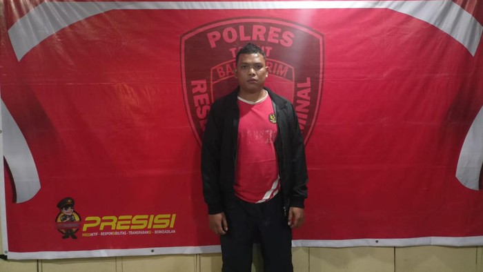 Pelaku penganiayaan ibu dan Abang iparnya di Taput. (Foto: Dok. Polres Taput)