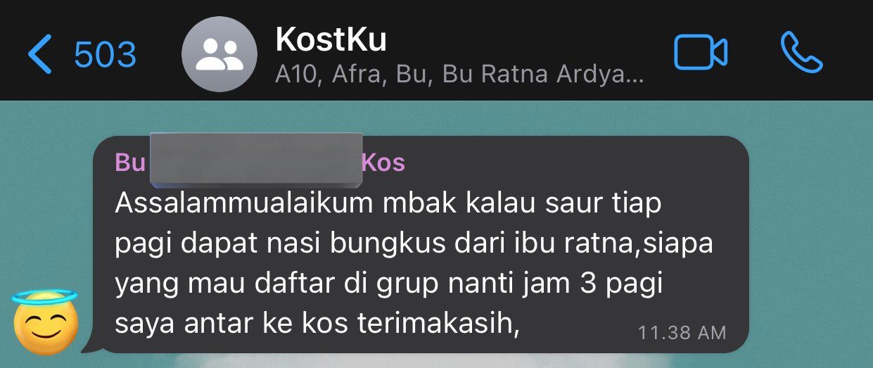 Mulia! Ibu Kos Ini Sediakan Makanan Sahur Gratis untuk Penghuninya