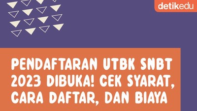 Infografis: Pendaftaran UTBK-SNBT 2023 Dibuka! Cek Syarat Daftar dan  Biayanya