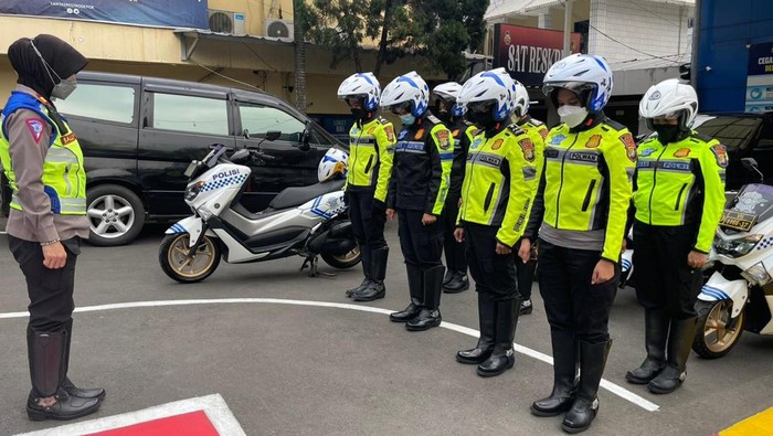 Polisi Wanita Lantas Polres Metro Depok. (Dok Istimewa)
