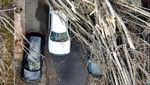 Potret Mobil Jadi Korban Banjir-Badai Topan di California