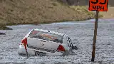 Potret Mobil Jadi Korban Banjir-Badai Topan di California