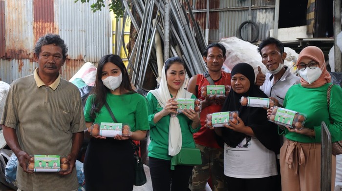 PPP Berbagi Ratusan Paket Telur di Bulan Ramadan