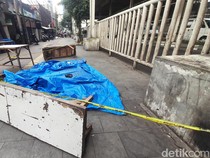 Penampakan TKP Pria Tewas Ditusuk Teman Usai Cekcok Saat Mabuk di Jakpus