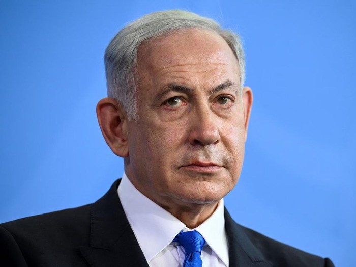 FILE PHOTO-Israeli Prime Minister Benjamin Netanyahu holds a news conference with German Chancellor Olaf Scholz at the Chancellery in Berlin, Germany, March 16, 2023. REUTERS/Annegret Hilse