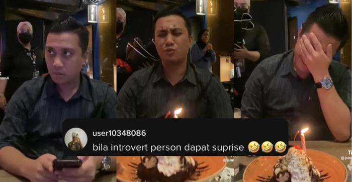 Diberi Kejutan Saat Makan di Restoran, Reaksi Suami Ini Curi Perhatian