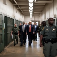 Foto AI Trump ditangkap