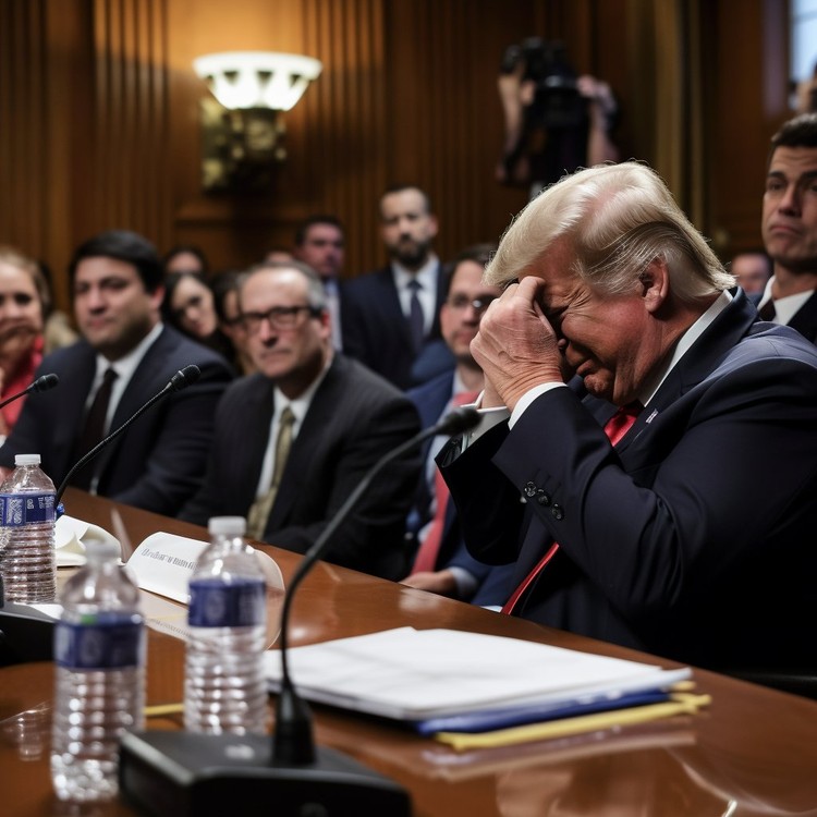 Foto AI Trump ditangkap