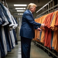 Foto AI Trump ditangkap