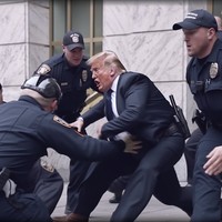 Foto AI Trump ditangkap