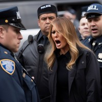 Foto AI Trump ditangkap