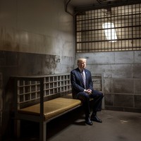 Foto AI Trump ditangkap