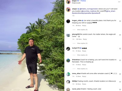 Eks Pelatih Khabib Send Location... di Maldives
