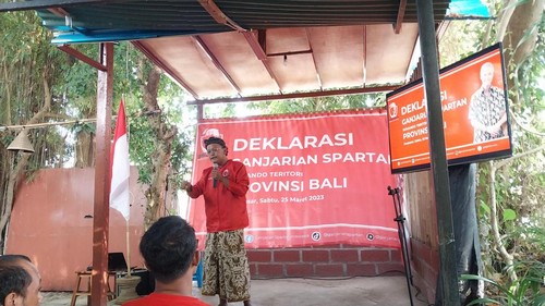 Ketua Umum Ganjarian Spartan Bali Guntur Romli.