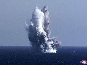 Korea Utara Uji Coba Drone Tempur Bawah Laut