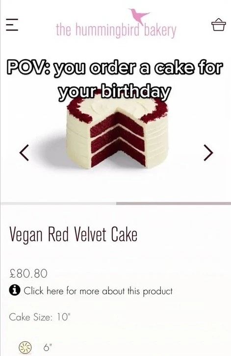 Kue red velvet Rp 1,4 juta, tapi tampilannya zonk