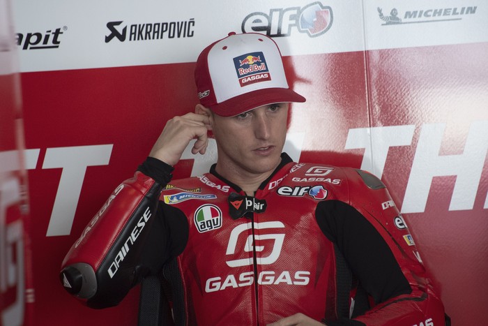 PORTIMAO, PORTUGAL - MARCH 12: Pol Espargaro of Spain and GasGas Factory Racing Tech3 prepares to start in box  during the Portimao MotoGP Official Test at Portimao Circuit on March 12, 2023 in Portimao, Portugal. (Photo by Mirco Lazzari gp/Getty Images)