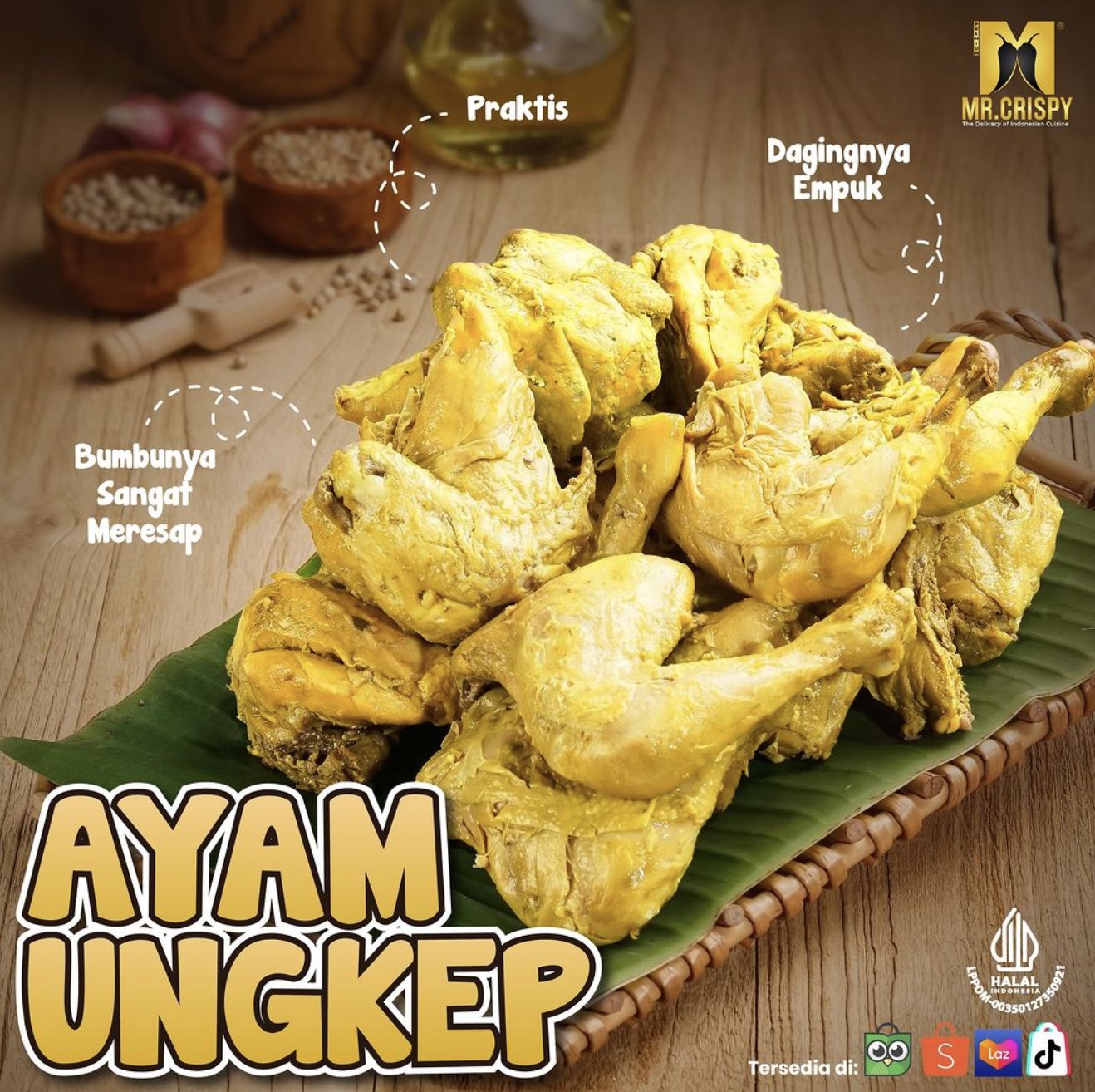 Praktis! Ayam Ungkep Bumbu Kuning Buat Stok Ada di Sini