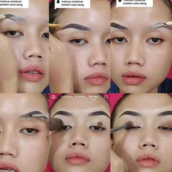 Tutorial makeup melabrak pelakor viral di media sosial.