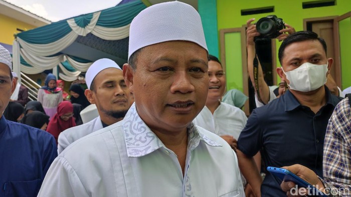 Wakil Gubernur Jawa Barat (Jabar), Uu Ruzhanul Ulum di Pondok Pesantren Mathlaul Huda, Bogor.