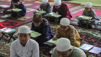 Anak-anak Semangat Ikuti Pesantren Kilat Ramadan
