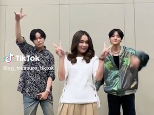 Viral Video Ayu Ting Ting Joget Bareng Boyband TREASURE, Sempat Dikira Editan
