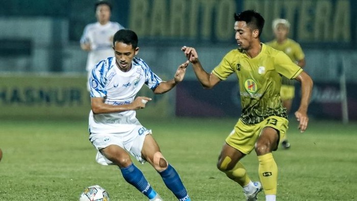 Laga tunda antara Barito Putera melawan PSIS Semarang di Stadion Demang Lehman, Banjarmasin, Minggu (26/3/2023). PSIS Semarang dibungkam Barito Putera 3-0.