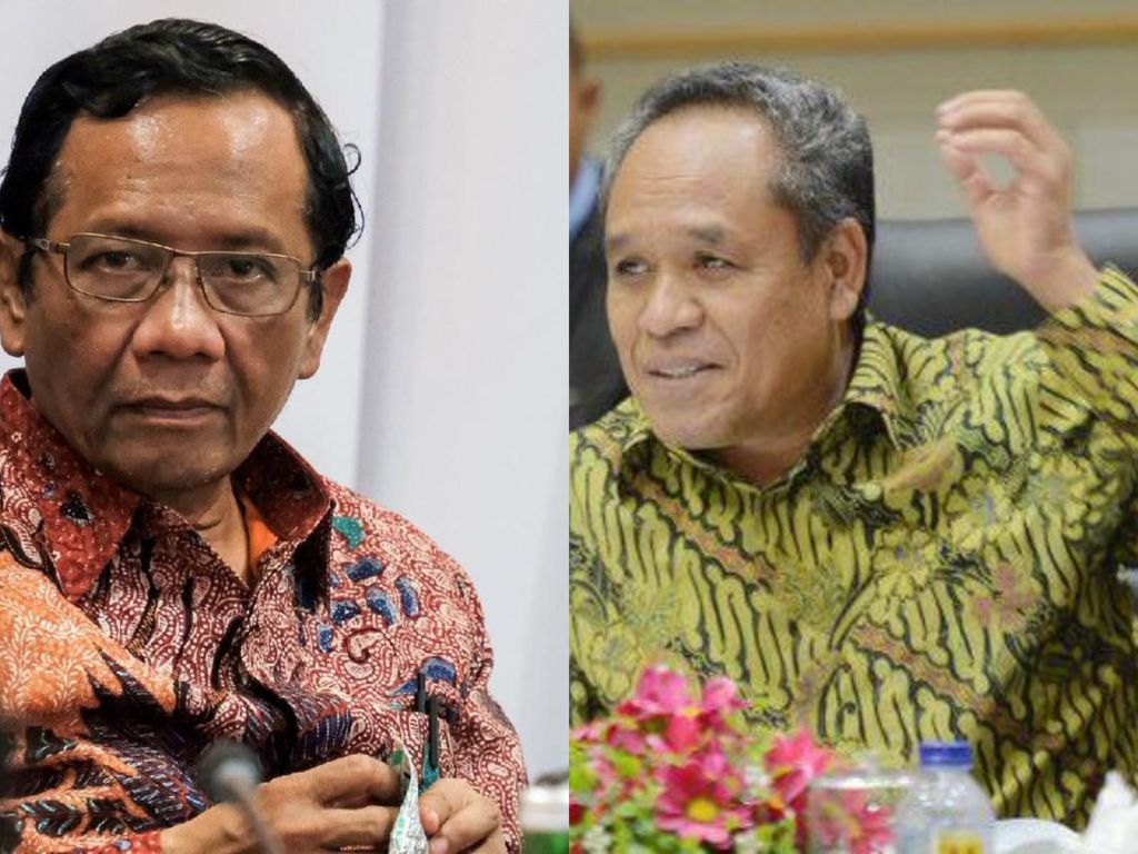 Mahfud Md dan Benny K Harman (dok detikcom)
