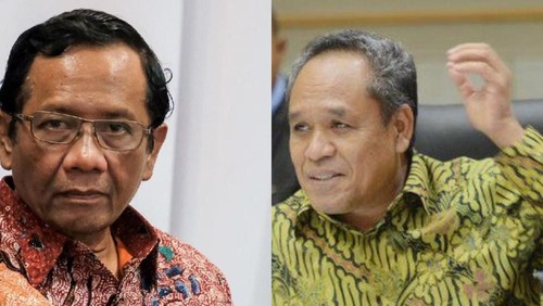 Mahfud Md dan Benny K Harman (dok detikcom)