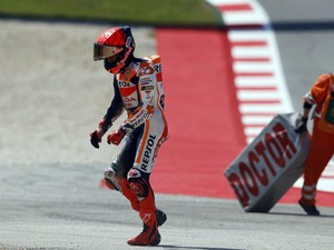 Marc Marquez oh Marc Marquez, Sedikit Lagi Podium Malah Jatuh