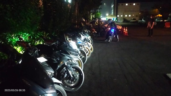 Motor di Surabaya Diamankan Karena Berknalpot Brong