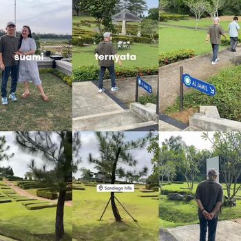 Pasangan suami istri yang mengunggah video membeli lahan pemakaman bersama, viral di media sosial.