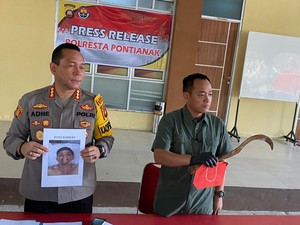 Pembunuh Pria di Kalbar Sempat Serang 4 Warga Lainnya Pakai Celurit