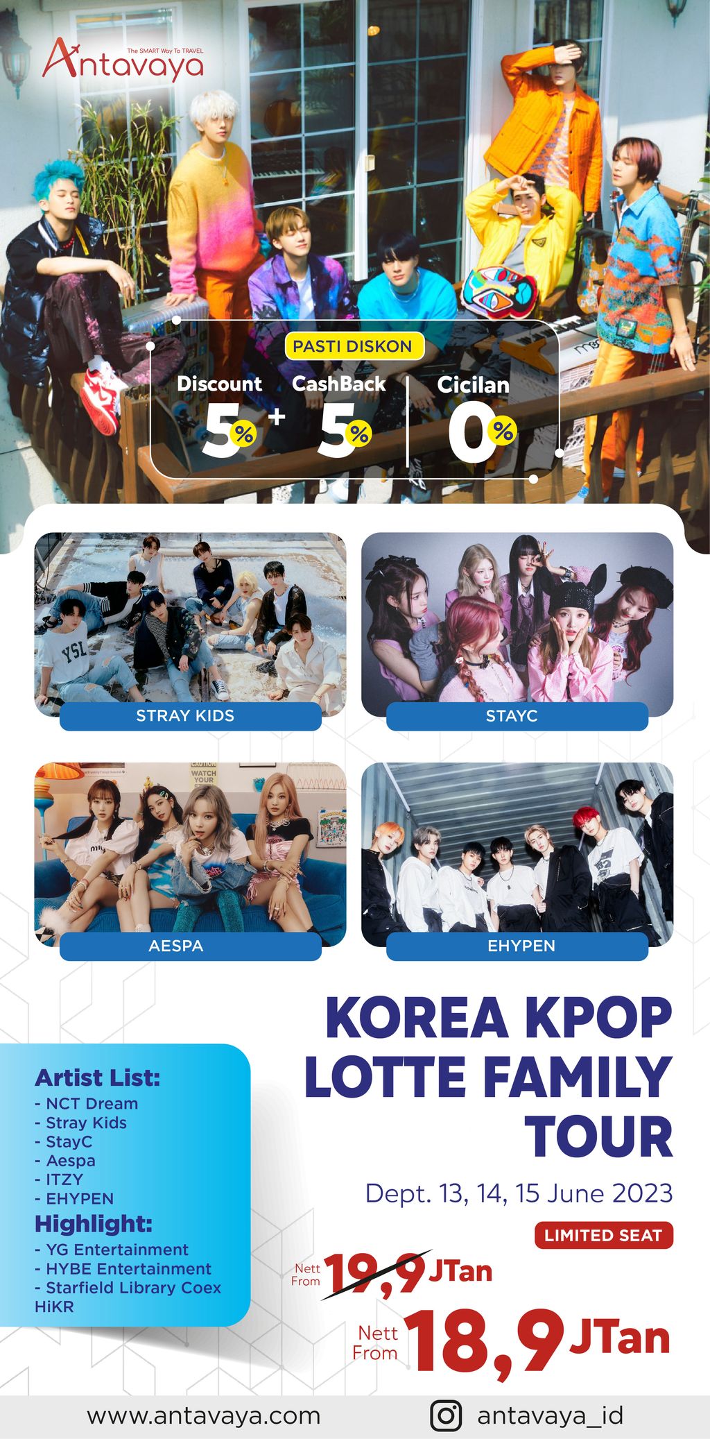 Antavaya Korea Kpop Lotte Family Concert Tour