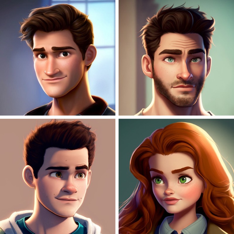 fotoinet Jika Karakter Nyata Film dan Series Dibuat Animasi