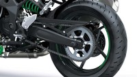 Frame teralis terbuat dari baja bertegangan tinggi  (Foto: Dok. Kawasaki)