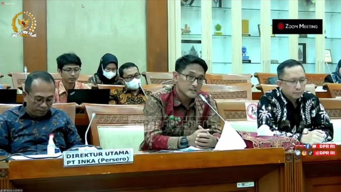 Mantan Direktur Utama KCI yang saat ini menjabat sebagai Direktur Pengembangan INKA, Roppiq Lutzfi Azhar, (Tangkapan layar)