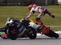 Marquez Jelaskan Crash dengan Oliveira di MotoGP Portugal