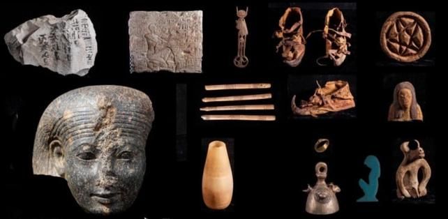 Selain kekayaan sisa-sisa hewan, tim arkeologi juga menemukan sebuah bangunan besar dengan dinding setebal 5 meter dari dinasti keenam Old Kingdom. Strukturnya berisi sejumlah patung, sisa-sisa pohon, sepatu kulit, pakaian, sampai papirus.