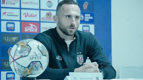Penyerang Bali United Ilija Spasojevic. (Bali United Official)
